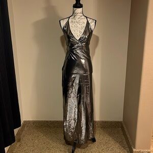 Silver Full Length Dress